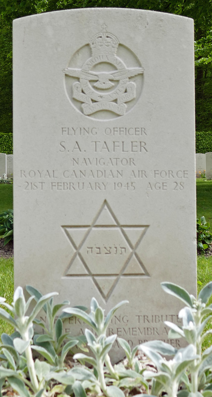 F/O Sydney Alexander Tafler<br/><br /><br />died February 20th, 1945